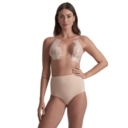 BYE-BRA - BODY TAPE DOUBLE SIDED DOUBLE SIDED TAPE BEIGE ONE SIZE 5 X 500 CM - sexbliss - Foto 1