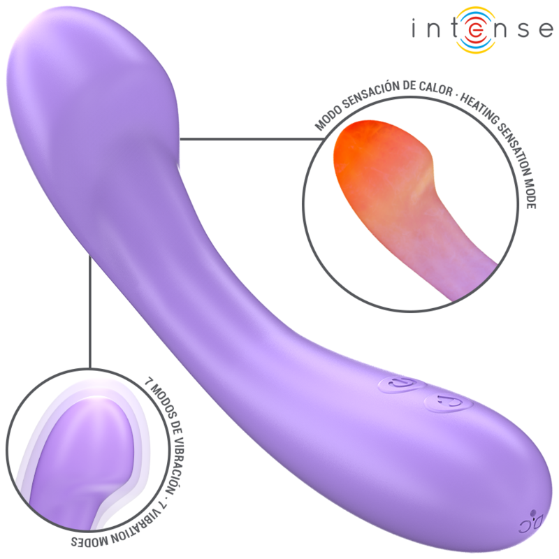 INTENSE - BECKY VIBRATOR 19 CM HEATABLE 7 VIBRATIONS PURPLE - Foto 1 INTENSE - BECKY VIBRATOR 19 CM HEATABLE 7 VIBRATIONS PURPLE - sexbliss - Foto 1