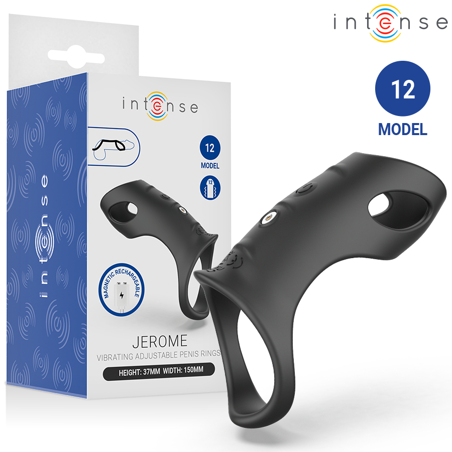 INTENSE - JEROME ADJUSTABLE VIBRATING PENIS RING MODEL 12 - Foto 1 INTENSE - JEROME ADJUSTABLE VIBRATING PENIS RING MODEL 12 - sexbliss - Foto 1