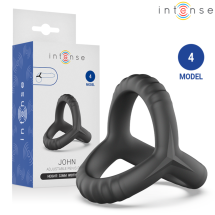 INTENSE - JOHN ADJUSTABLE TRIPLE PENIS RING MODEL 4 - sexbliss - Foto 1