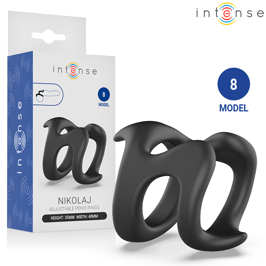 INTENSE - NIKOLAJ ADJUSTABLE PENIS RING MODEL 8 - Foto 1 INTENSE - NIKOLAJ ADJUSTABLE PENIS RING MODEL 8 - sexbliss - Foto 1