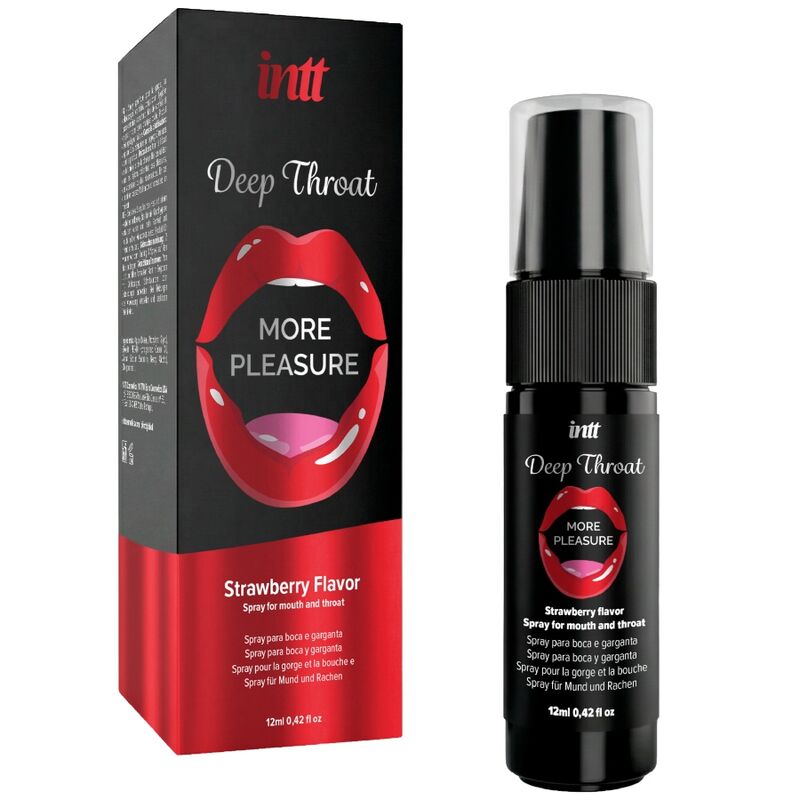 INTT - DEEP THROAT MORE PLEASURE ORAL SPRAY STRAWBERRY FLAVOR - Foto 1 INTT - DEEP THROAT MORE PLEASURE ORAL SPRAY STRAWBERRY FLAVOR - sexbliss - Foto 1