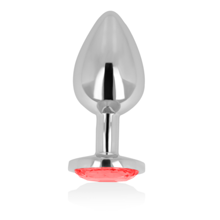 OHMAMA - ANAL PLUG WITH RED CRYSTAL 8 CM - sexbliss - Foto 1