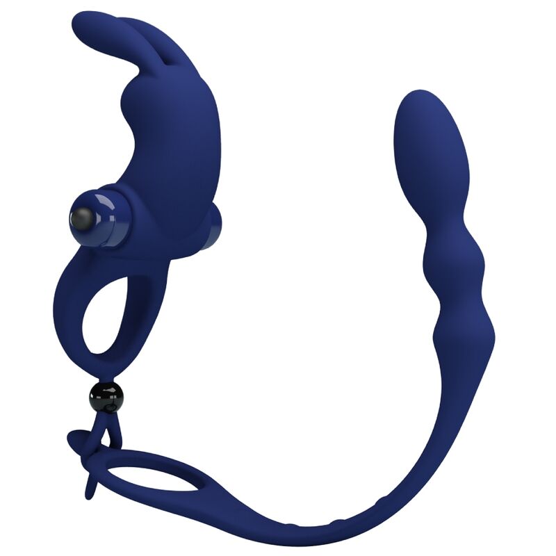 PRETTY LOVE - AYAD RABBIT VIBRATOR RING WITH PLUG BLUE - Foto 1 PRETTY LOVE - AYAD RABBIT VIBRATOR RING WITH PLUG BLUE - sexbliss - Foto 1