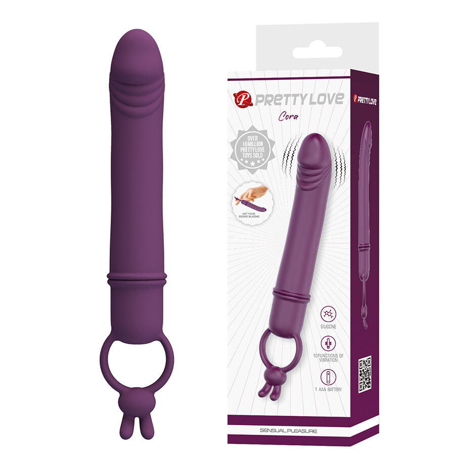 PRETTY LOVE - CORA VIBRATOR PENIS FORM WITH RESISTANCE RING - Foto 1 PRETTY LOVE - CORA VIBRATOR PENIS FORM WITH RESISTANCE RING - sexbliss - Foto 1