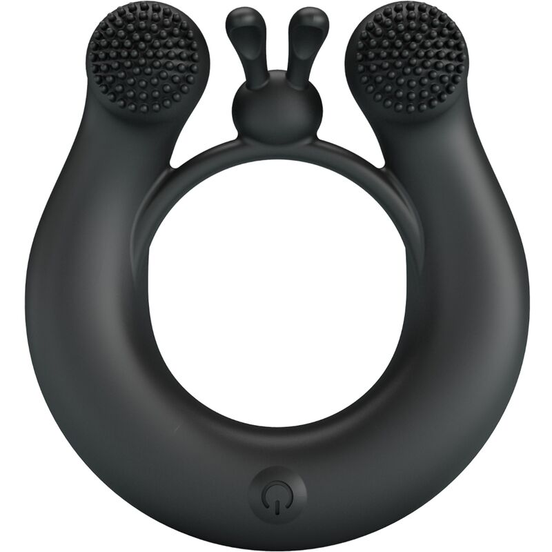 PRETTY LOVE - DAHLIA VIBRATING RING + CLITORIS STIMULATOR 12 VIBRATIONS BLACK - Foto 1 PRETTY LOVE - DAHLIA VIBRATING RING + CLITORIS STIMULATOR 12 VIBRATIONS BLACK - sexbliss - Foto 1