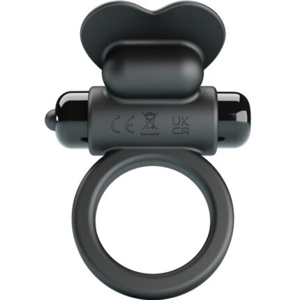 PRETTY LOVE - DEBONAIRE VIBRATING RING RABBIT 10 VIBRATIONS BLACK - sexbliss - Foto 1