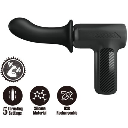 PRETTY LOVE - DJ DOCTOR MASSAGER 5 SETTINGS BLACK - sexbliss - Foto 1