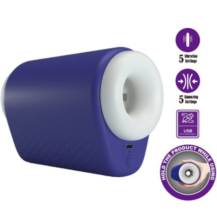 PRETTY LOVE - DJ LADY MALE MASTURBATOR WITH VIBRATION 5 SETTINGS PURPLE - sexbliss - Foto 1