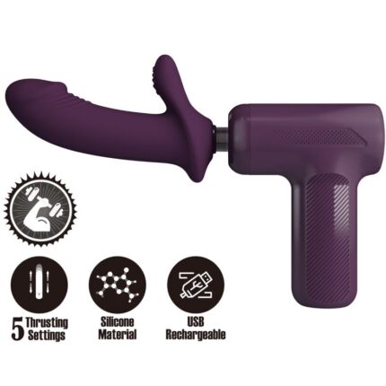 PRETTY LOVE - DJ SCHOLAR MASSAGER 5 SETTINGS PURPLE - sexbliss - Foto 1