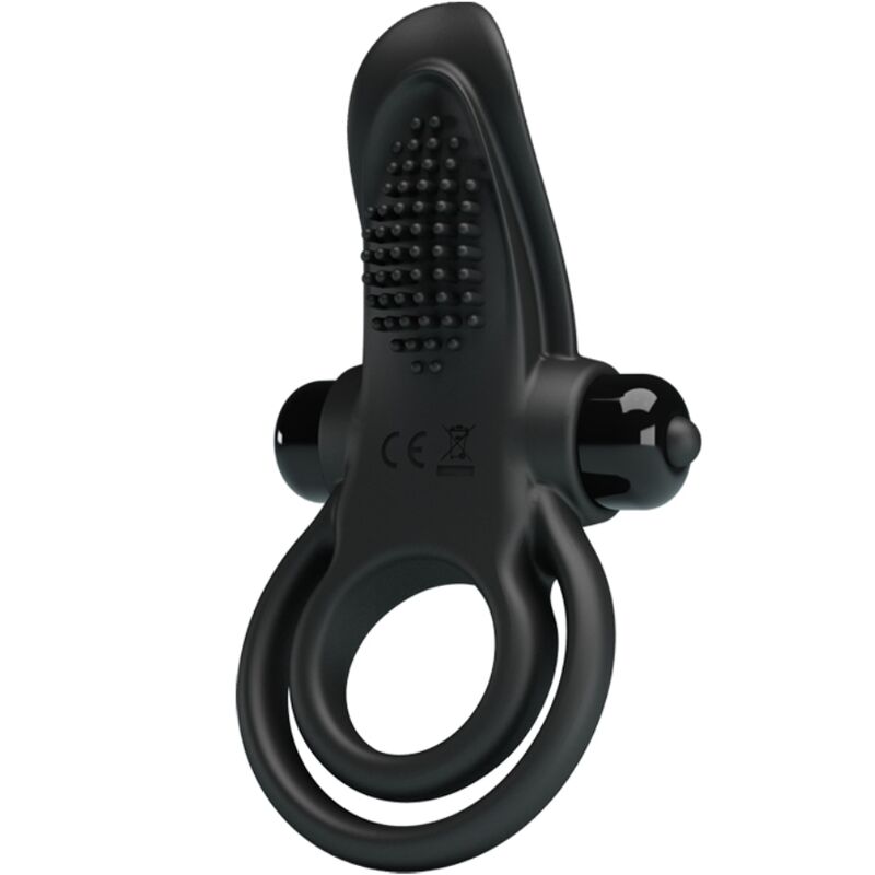 PRETTY LOVE - DOUBLE VIBRATING RING + CLITORIS STIMULATOR 10 VIBRATIONS BLACK - Foto 1 PRETTY LOVE - DOUBLE VIBRATING RING + CLITORIS STIMULATOR 10 VIBRATIONS BLACK - sexbliss - Foto 1
