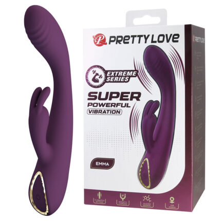 PRETTY LOVE - EMMA RABBIT PURPLE VIBRATOR WITH STIMULATOR - sexbliss - Foto 1