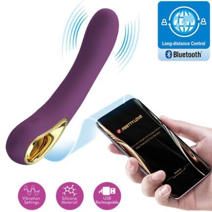 PRETTY LOVE - ETHAN RECHARGEABLE VIBRATOR LILA - sexbliss - Foto 1