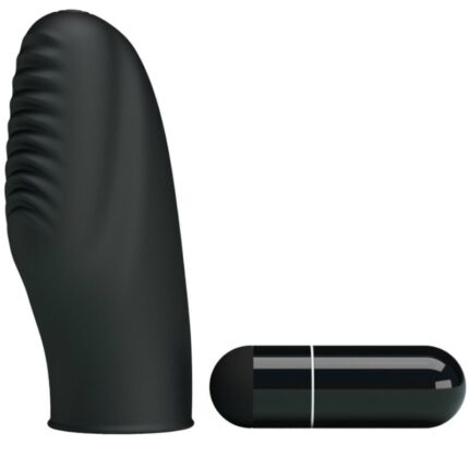 PRETTY LOVE - FLIRTATION STANFORD BLACK VIBRATION THIMBLE - sexbliss - Foto 1