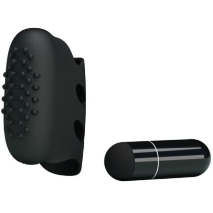 PRETTY LOVE - FLIRTATION STEWARD BLACK VIBRATION THIMBLE - sexbliss - Foto 1