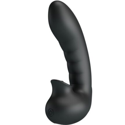 PRETTY LOVE - HOBGOBLIN VIBRATING FINGER CASE 12 VIBRATIONS + CLITORIS STIMULATOR BLACK - sexbliss - Foto 1