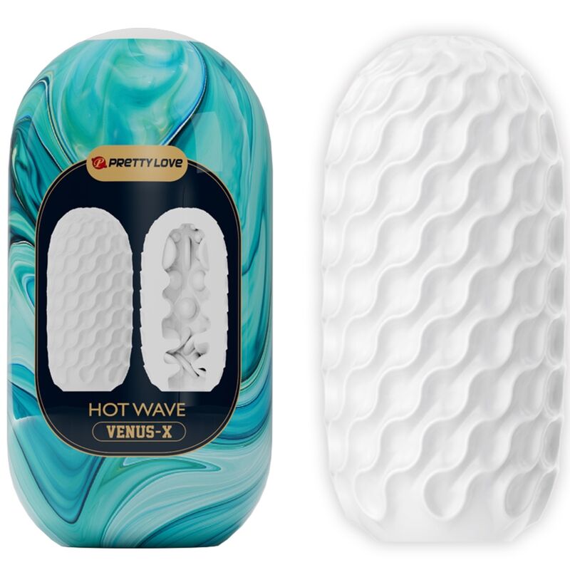 PRETTY LOVE - HOT WAVE SILICONE MALE MASTURBATOR WHITE - Foto 1 PRETTY LOVE - HOT WAVE SILICONE MALE MASTURBATOR WHITE - sexbliss - Foto 1