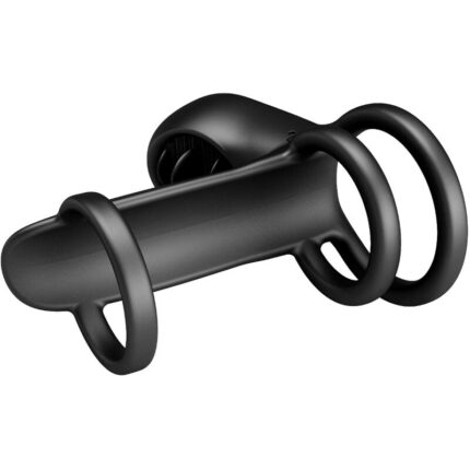 PRETTY LOVE - JAMMY PENIS SHEATH 12 VIBRATIONS WITH RECHARGEABLE SILICONE TONGUE - sexbliss - Foto 1