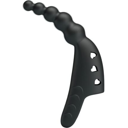 PRETTY LOVE - JORDIN FINGER VIBRATOR 10 VIBRATIONS BLACK - sexbliss - Foto 1