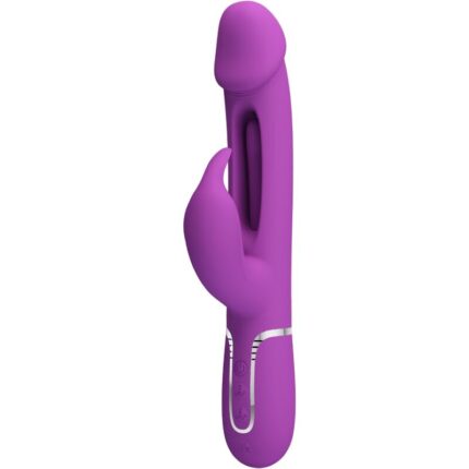 PRETTY LOVE - KAMPAS 3 IN 1 MULTIFUNCTION RABBIT VIBRATOR  PURPLE - sexbliss - Foto 1