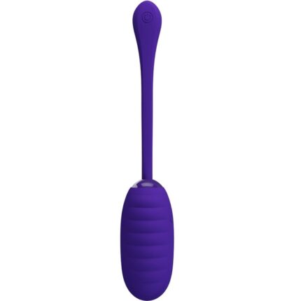 PRETTY LOVE - KIRK RECHARGEABLE VIBRATING EGG PURPLE - sexbliss - Foto 1