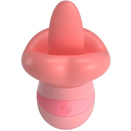 PRETTY LOVE - KYLEE TONGUE CLITORIS STIMULATOR 10 VIBRATIONS NUDE PINK - sexbliss - Foto 1