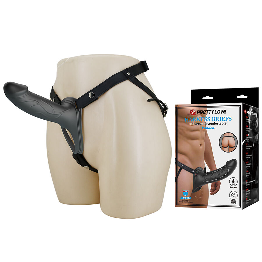 PRETTY LOVE - LANDON BLACK VIBRATING STRAP-ON - Foto 1 PRETTY LOVE - LANDON BLACK VIBRATING STRAP-ON - sexbliss - Foto 1