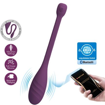 PRETTY LOVE - LEVIATHAN APP CONTROLLED VIBRATOR PURPLE - sexbliss - Foto 1