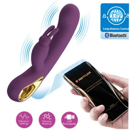 PRETTY LOVE - LIAM RABBIT VIBRATOR & G SPOT STIMULATOR PURPLE - sexbliss - Foto 1