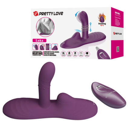 PRETTY LOVE - LUKA SIT-DOWN VIBRATOR WITH HEAT EFFECT AND REMOTE CONTROL - sexbliss - Foto 1
