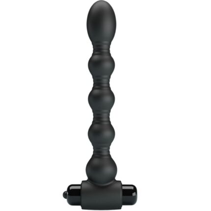 PRETTY LOVE - LYNN SILICONE ANAL PLUG 10 VIBRATIONS BLACK - sexbliss - Foto 1