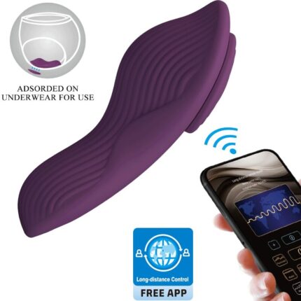PRETTY LOVE - MANE LAY ON CLITORIS MASSAGER 10 VIBRATIONS REMOTE CONTROL PURPLE - sexbliss - Foto 1