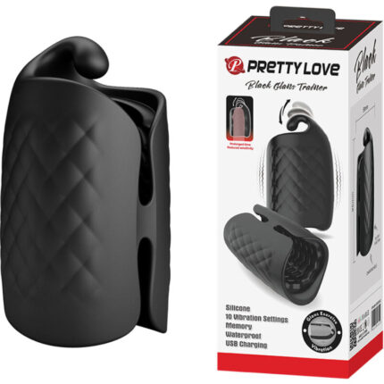 PRETTY LOVE - MANUAL MASTURBATOR FOR GLAND RECHARGEABLE VIBRATOR - sexbliss - Foto 1