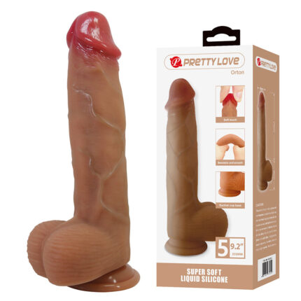 PRETTY LOVE - ORTON REALISTIC DILDO WITH SUCTION CUP 23.5 CM -Ø- 4.9 CM - sexbliss - Foto 1