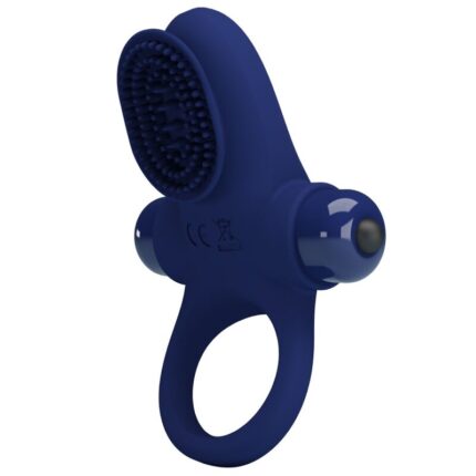 PRETTY LOVE - PALLE RING WITH VIBRATION BLUE - sexbliss - Foto 1