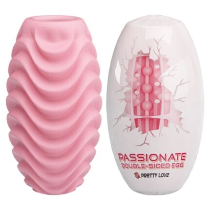 PRETTY LOVE - PINK DOUBLE SIDED MASTURBATOR EGG - sexbliss - Foto 1