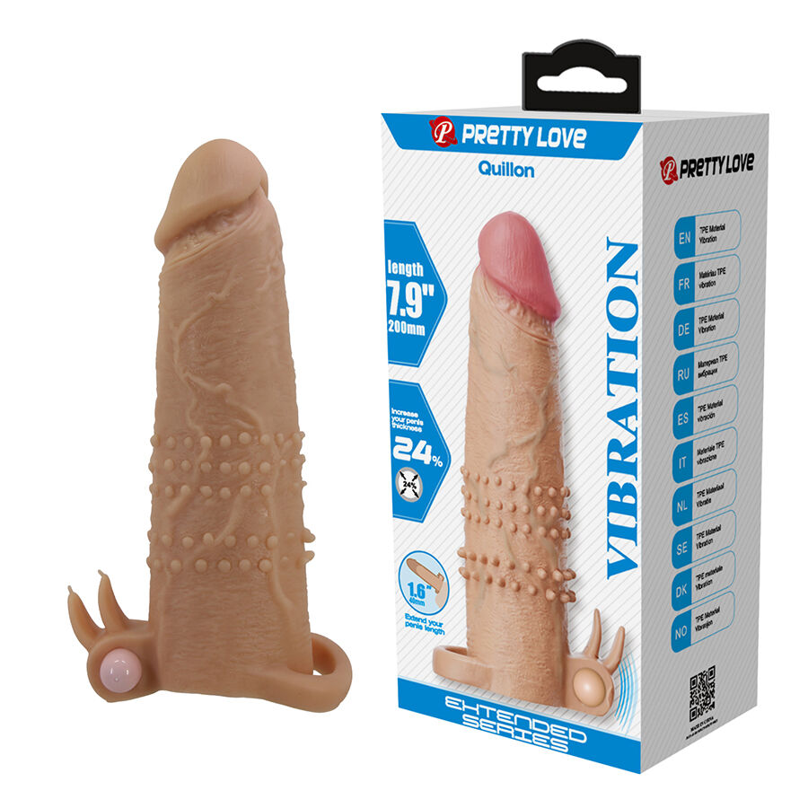 PRETTY LOVE - QUILLON PENIS SLEEVE WITH CLITORAL STIMULATOR AND VIBRATION - Foto 1 PRETTY LOVE - QUILLON PENIS SLEEVE WITH CLITORAL STIMULATOR AND VIBRATION - sexbliss - Foto 1
