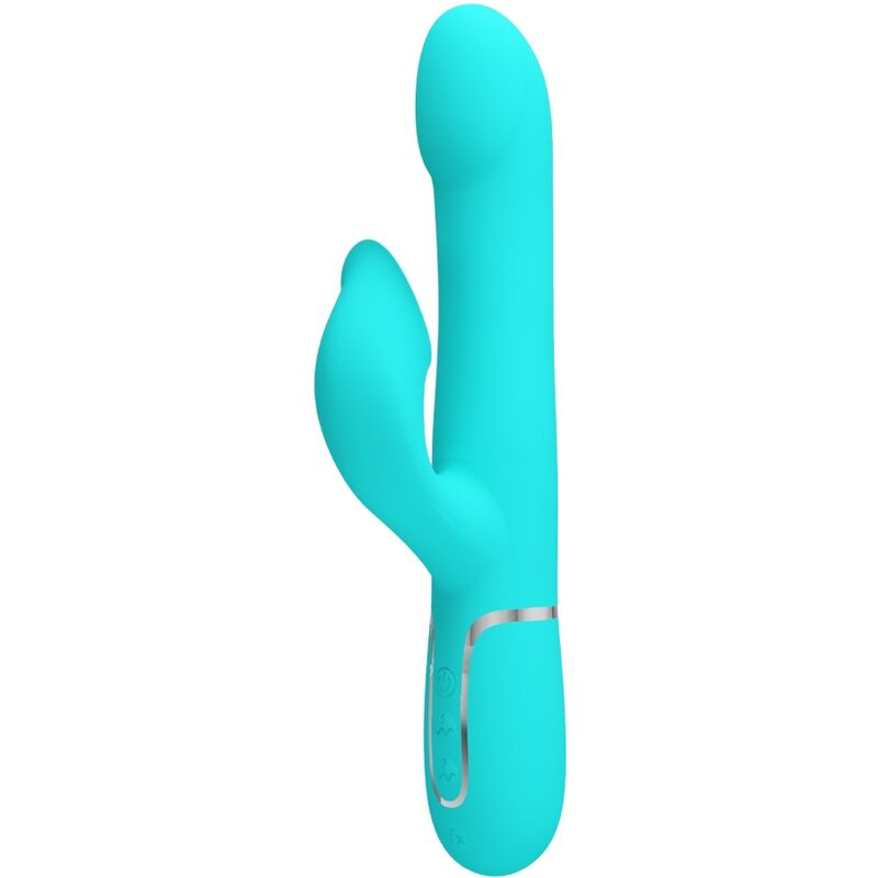 PRETTY LOVE - RABBIT VIBRATOR PEARLS AQUA GREEN - Foto 1 PRETTY LOVE - RABBIT VIBRATOR PEARLS AQUA GREEN - sexbliss - Foto 1