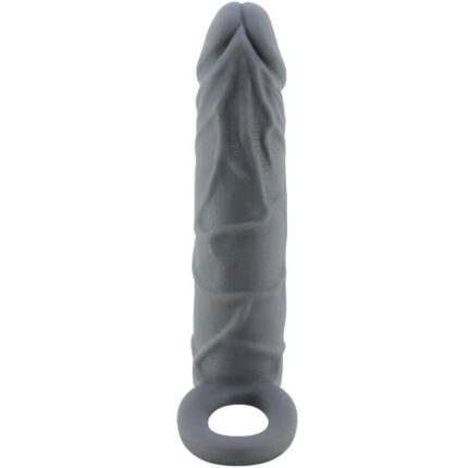 PRETTY LOVE - REALISTIC SKIN PENIS SLEEVE DARK GREY - sexbliss - Foto 1