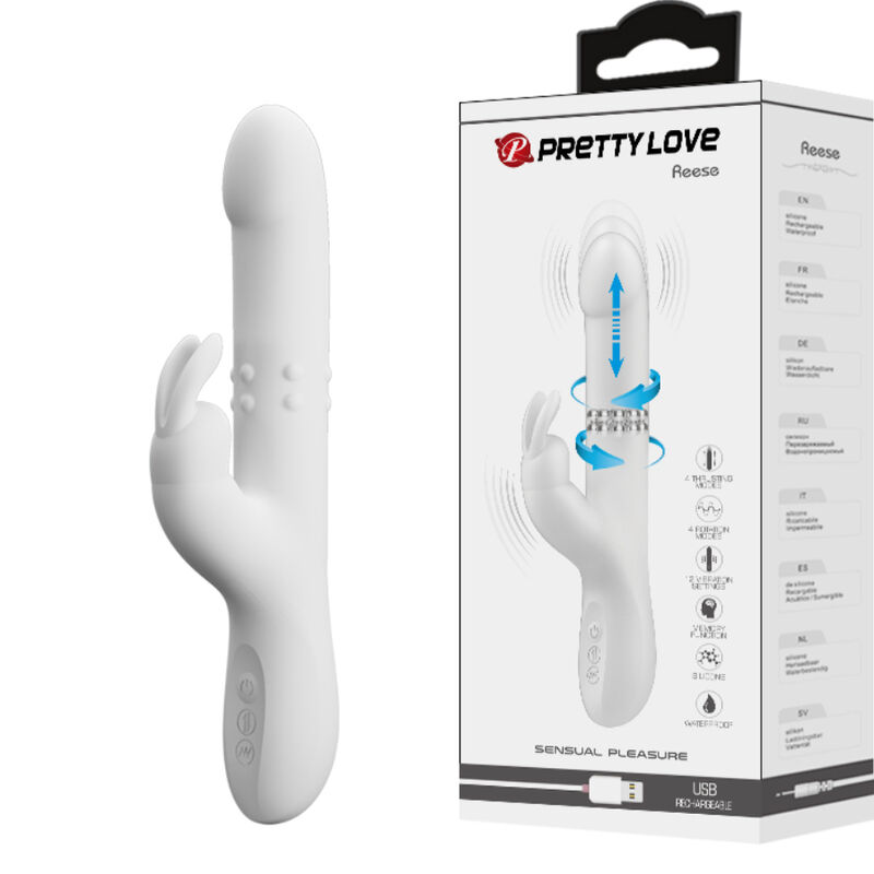 PRETTY LOVE - REESE VIBRATOR WITH SILVER ROTATION - Foto 1 PRETTY LOVE - REESE VIBRATOR WITH SILVER ROTATION - sexbliss - Foto 1