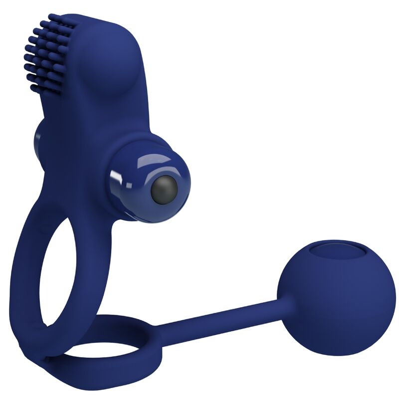 PRETTY LOVE - REMINGTON DOUBLE VIBRATING RING WITH PLUG BLUE - Foto 1 PRETTY LOVE - REMINGTON DOUBLE VIBRATING RING WITH PLUG BLUE - sexbliss - Foto 1