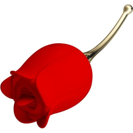 PRETTY LOVE - ROSE LOVER ROSE CLITORIS STIMULATOR 12 VIBRATIONS RED - sexbliss - Foto 1