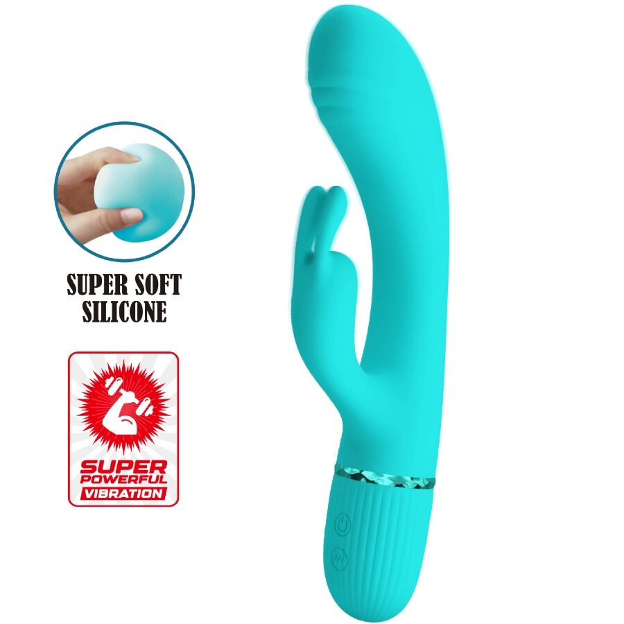 PRETTY LOVE - SCOCCO VIBRATOR RABBIT TURQUOISE - Foto 1 PRETTY LOVE - SCOCCO VIBRATOR RABBIT TURQUOISE - sexbliss - Foto 1