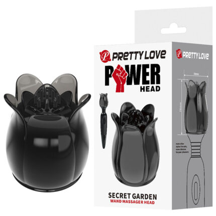 PRETTY LOVE - SECRET GARDEN BLACK MASSAGE HEAD - sexbliss - Foto 1