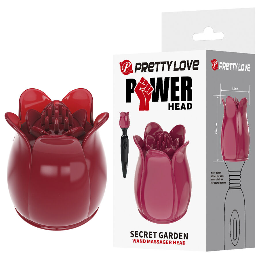 PRETTY LOVE - SECRET GARDEN PINK MASSAGE HEAD - Foto 1 PRETTY LOVE - SECRET GARDEN PINK MASSAGE HEAD - sexbliss - Foto 1