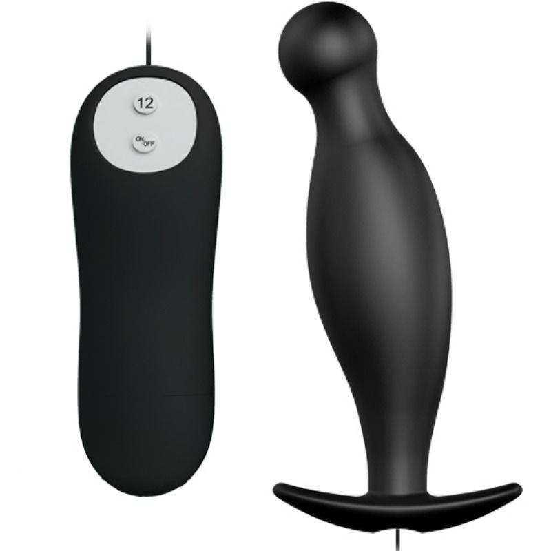 PRETTY LOVE - SILICONE ANAL PLUG 12 VIBRATION MODES BLACK - Foto 1 PRETTY LOVE - SILICONE ANAL PLUG 12 VIBRATION MODES BLACK - sexbliss - Foto 1