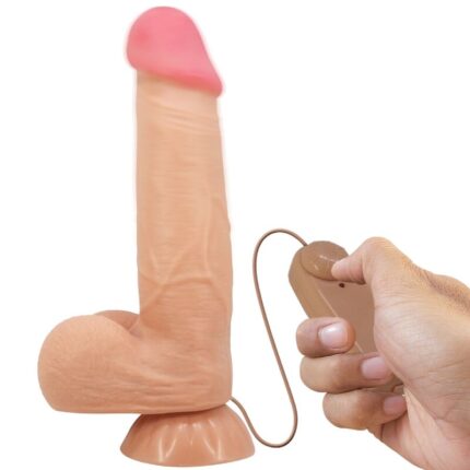 PRETTY LOVE - SLIDING SKIN SERIES REALISTIC DILDO WITH SLIDING SKIN SUCTION CUP REMOTE CONTROL FLESH 21.8 CM - sexbliss - Foto 1