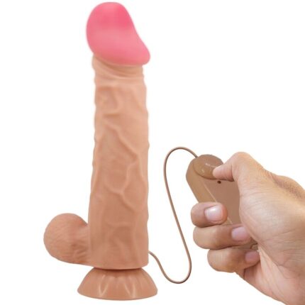 PRETTY LOVE - SLIDING SKIN SERIES REALISTIC DILDO WITH SLIDING SKIN SUCTION CUP REMOTE CONTROL FLESH 24 CM - sexbliss - Foto 1