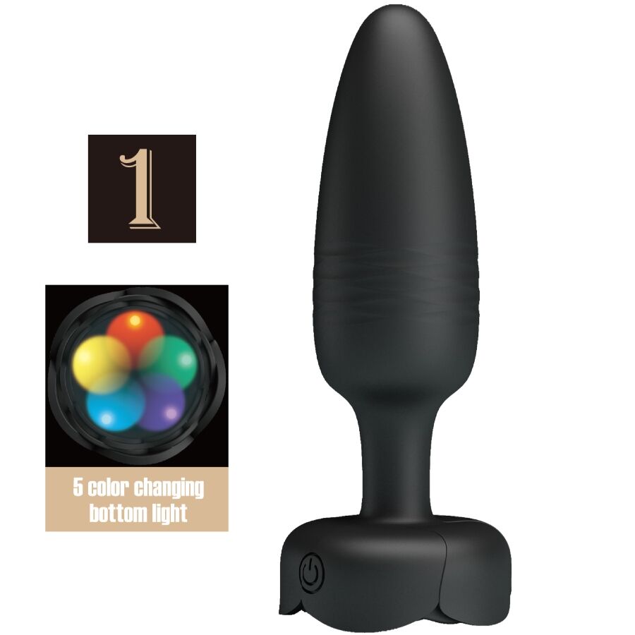 PRETTY LOVE - TARION ANAL PLUG WITH LED LIGHT BLACK 12.5 CM - Foto 1 PRETTY LOVE - TARION ANAL PLUG WITH LED LIGHT BLACK 12.5 CM - sexbliss - Foto 1
