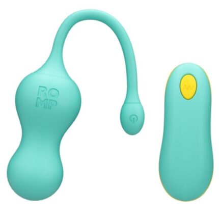 ROMP - CELLO MULTIFUNCTION VIBRATING EGG TURQUOISE REMOTE CONTROL - sexbliss - Foto 1